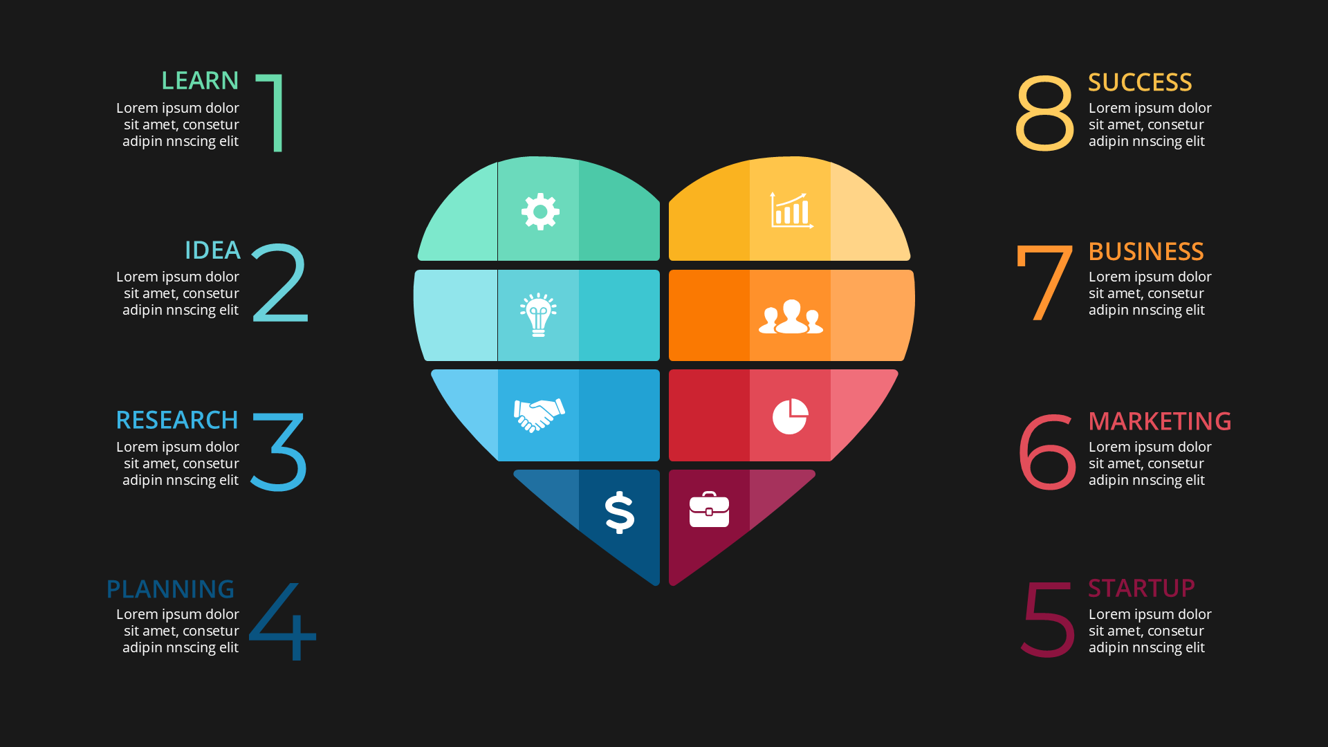 Diagrams dark slide 4